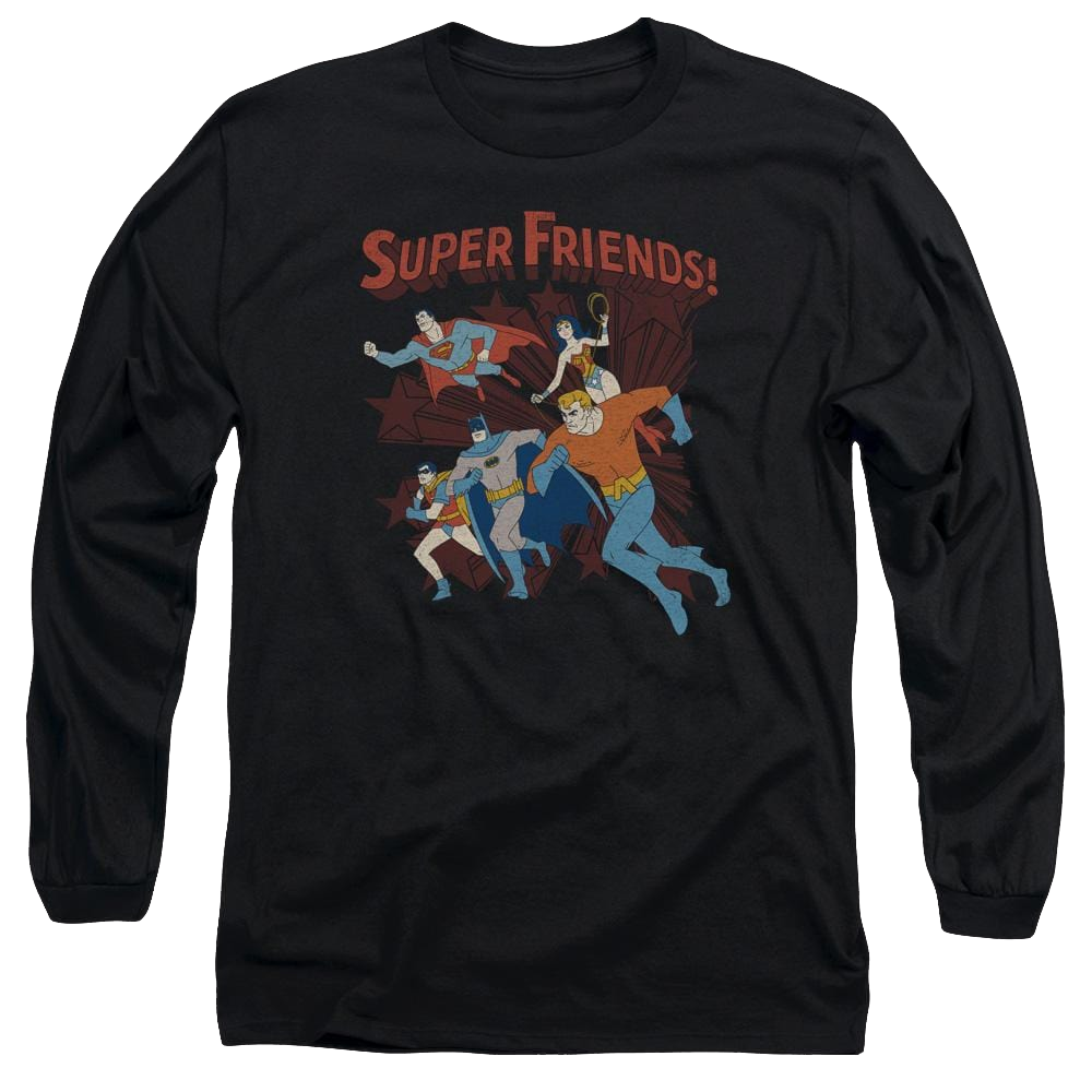 DC Comics Super Running - Men's Long Sleeve T-Shirt Men's Long Sleeve T-Shirt DC Comics   