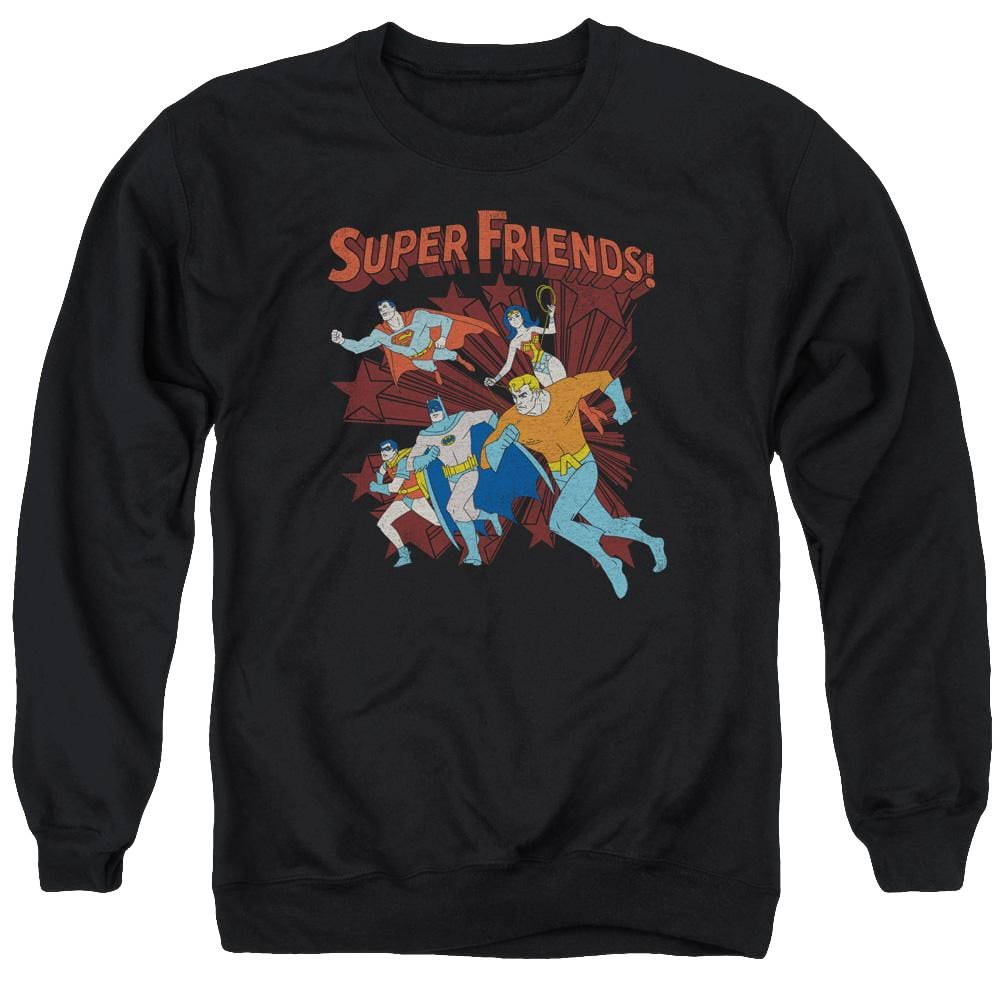 DC Comics Super Running - Men's Crewneck Sweatshirt Men's Crewneck Sweatshirt DC Comics   