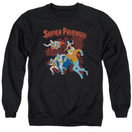 DC Comics Super Running - Men's Crewneck Sweatshirt Men's Crewneck Sweatshirt DC Comics   