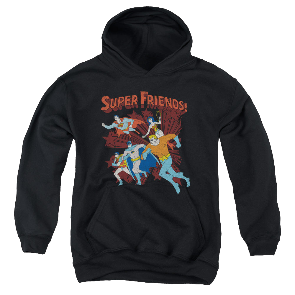 More DC Characters Super Running - Youth Hoodie Youth Hoodie (Ages 8-12) DC Comics   
