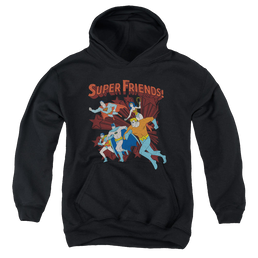 More DC Characters Super Running - Youth Hoodie Youth Hoodie (Ages 8-12) DC Comics   