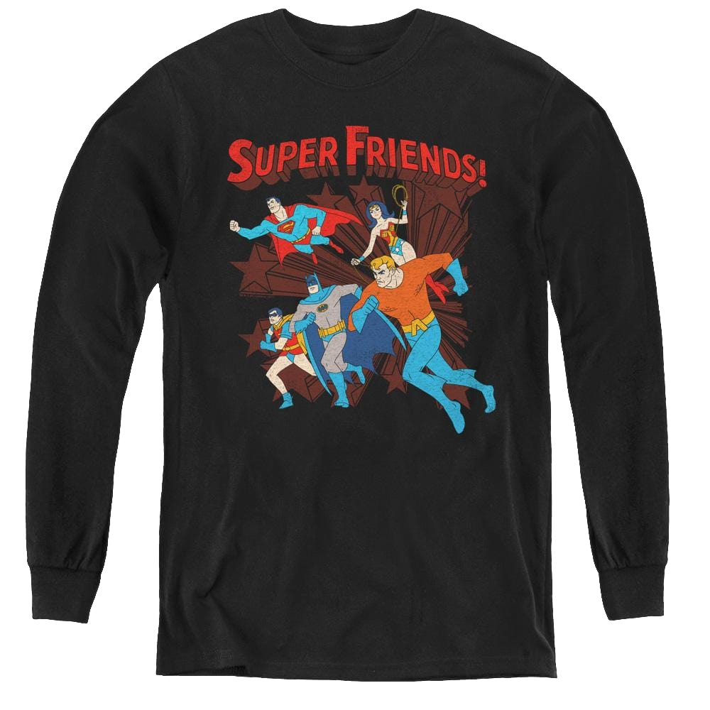 More Dc Characters Super Running - Youth Long Sleeve T-Shirt Youth Long Sleeve T-Shirt DC Comics   