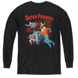 More Dc Characters Super Running - Youth Long Sleeve T-Shirt Youth Long Sleeve T-Shirt DC Comics   