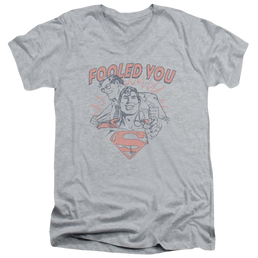 DC Comics Fooled You - Men's V-Neck T-Shirt Men's V-Neck T-Shirt Superman   