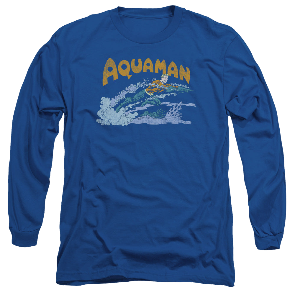 Aquaman Aqua Swim - Men's Long Sleeve T-Shirt Men's Long Sleeve T-Shirt Aquaman   