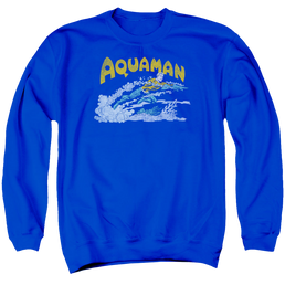 Aquaman Aqua Swim - Men's Crewneck Sweatshirt Men's Crewneck Sweatshirt Aquaman   