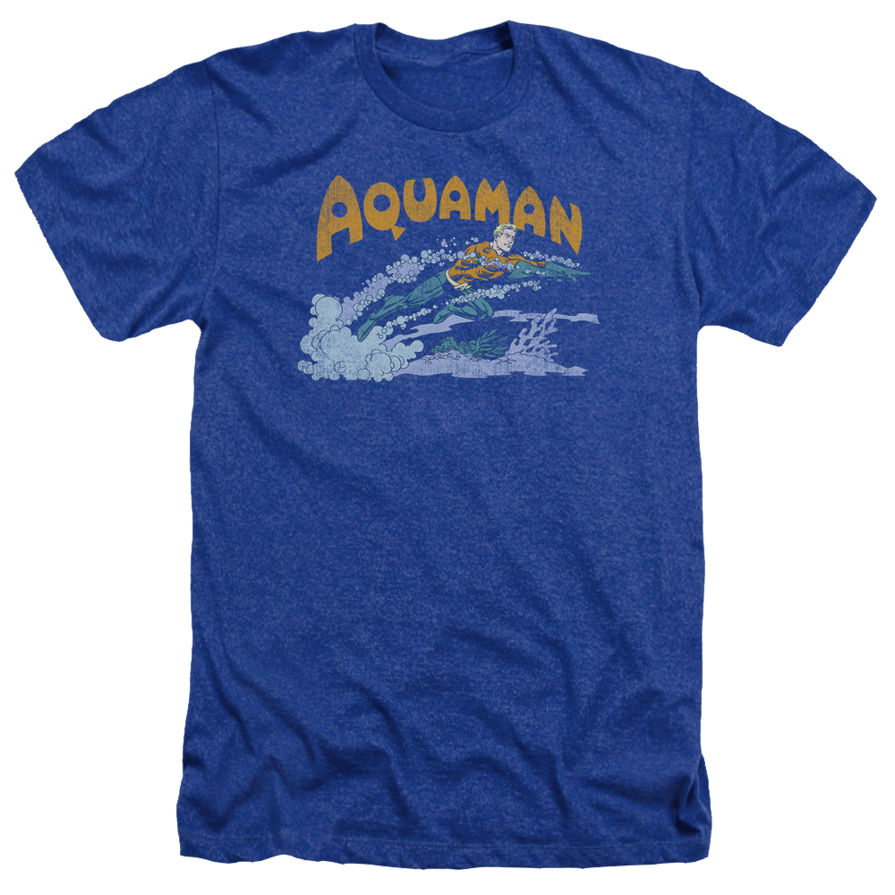 Aquaman Aqua Swim - Men's Heather T-Shirt Men's Heather T-Shirt Aquaman   
