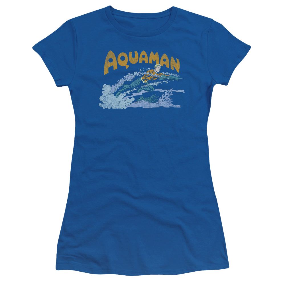 Aquaman Aqua Swim - Juniors T-Shirt Juniors T-Shirt Aquaman   