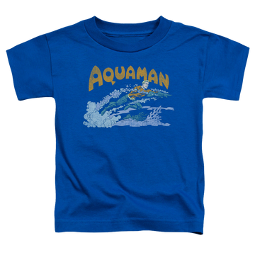 Royal toddler t-shirt with Aquaman Aqua Swim graphic