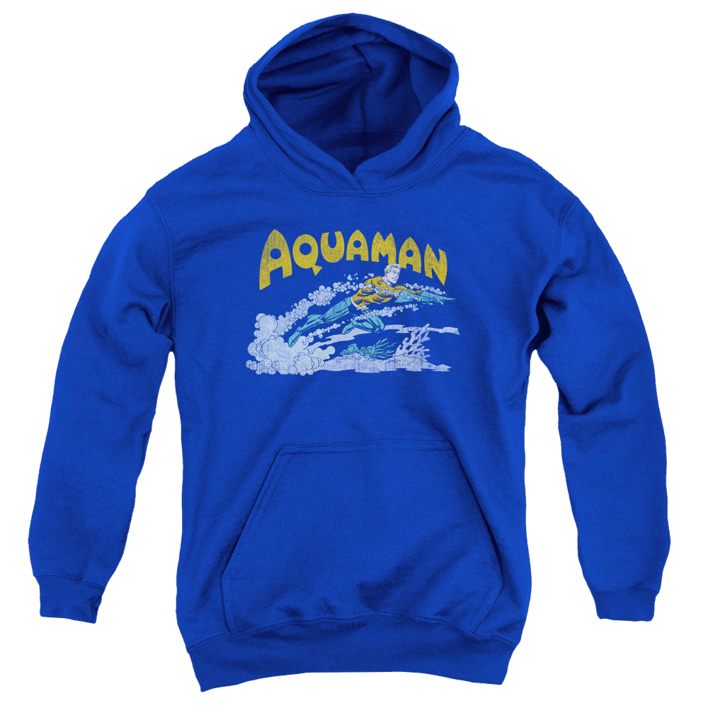 Aquaman Aqua Swim - Youth Hoodie Youth Hoodie (Ages 8-12) Aquaman   
