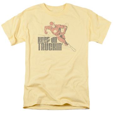 Banana men's regular fit t-shirt with The Flash Keep On Truckin graphic