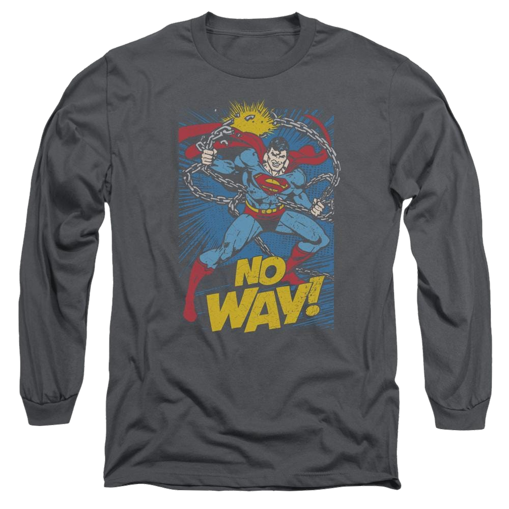 DC Comics No Way - Men's Long Sleeve T-Shirt Men's Long Sleeve T-Shirt Superman   