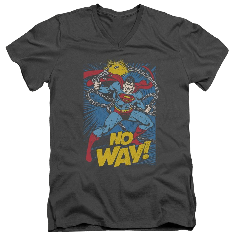 DC Comics No Way - Men's V-Neck T-Shirt Men's V-Neck T-Shirt Superman   