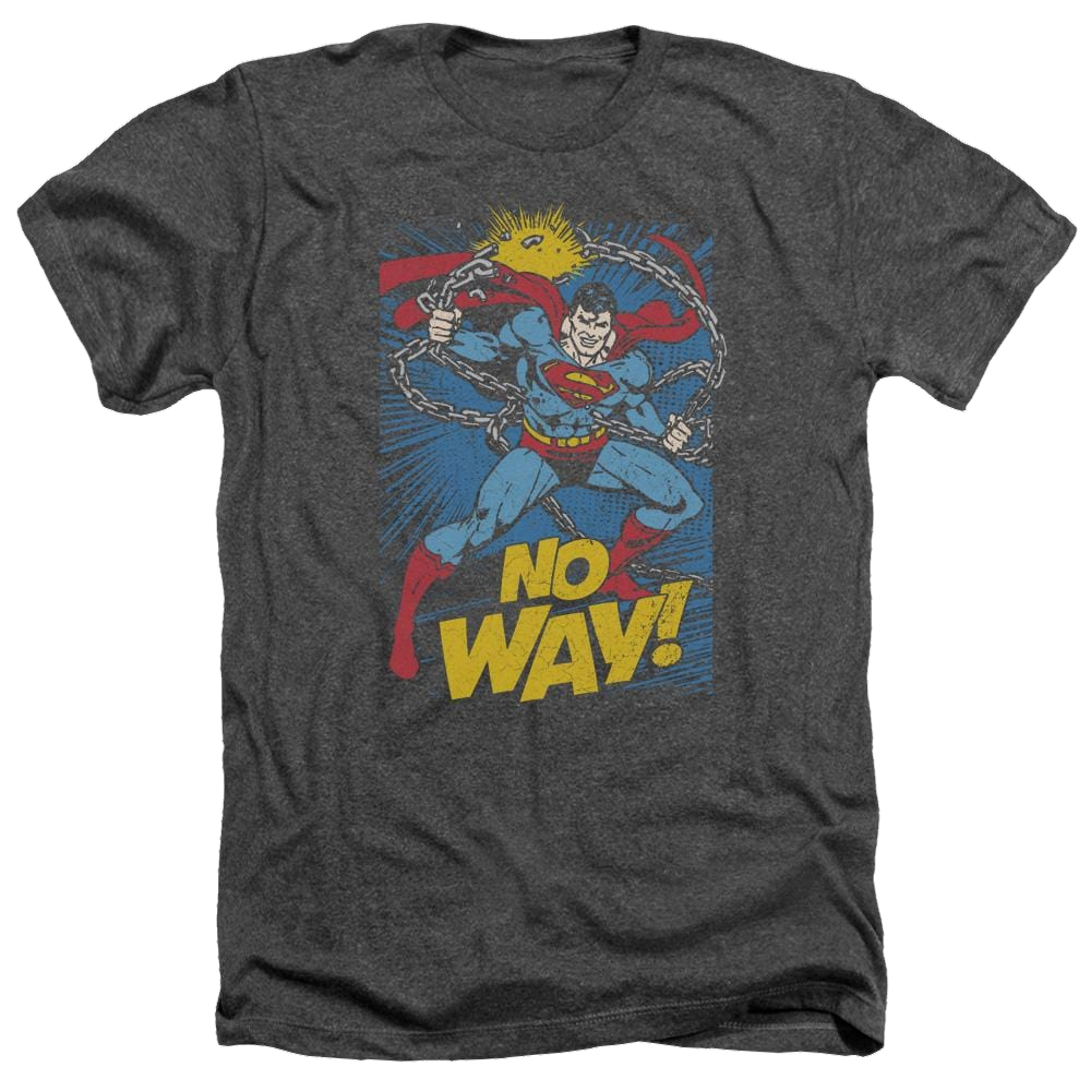 DC Comics No Way - Men's Heather T-Shirt Men's Heather T-Shirt Superman   