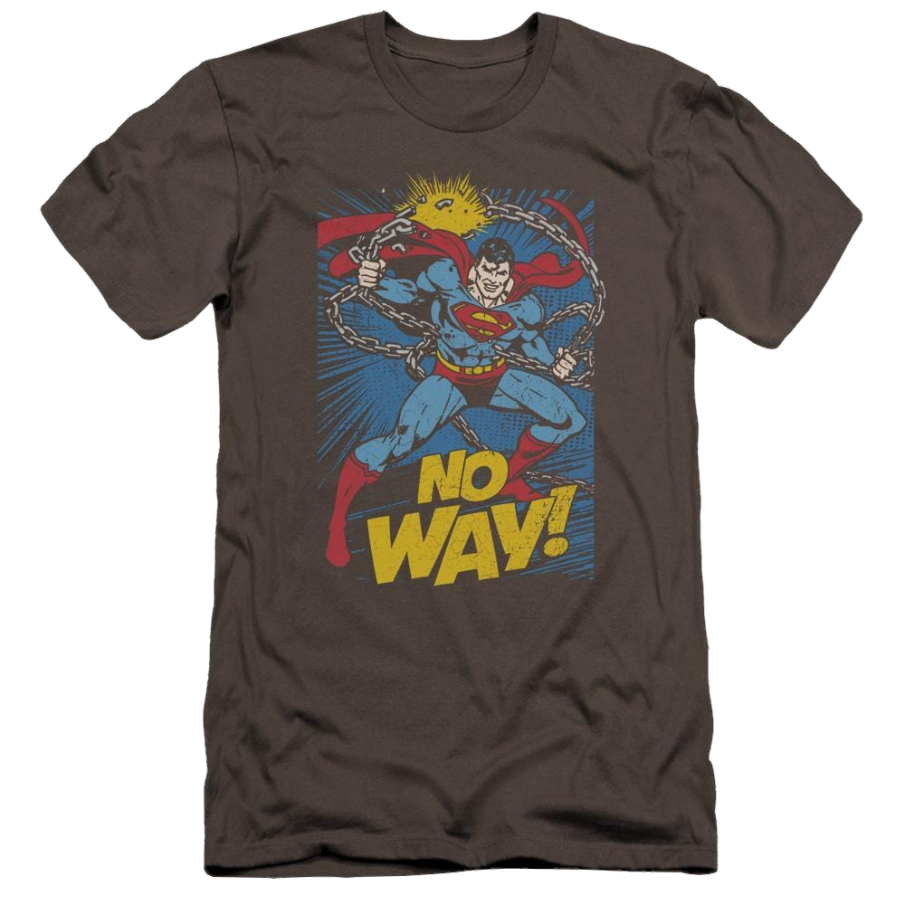 DC Comics No Way - Men's Premium Slim Fit T-Shirt Men's Premium Slim Fit T-Shirt Superman   