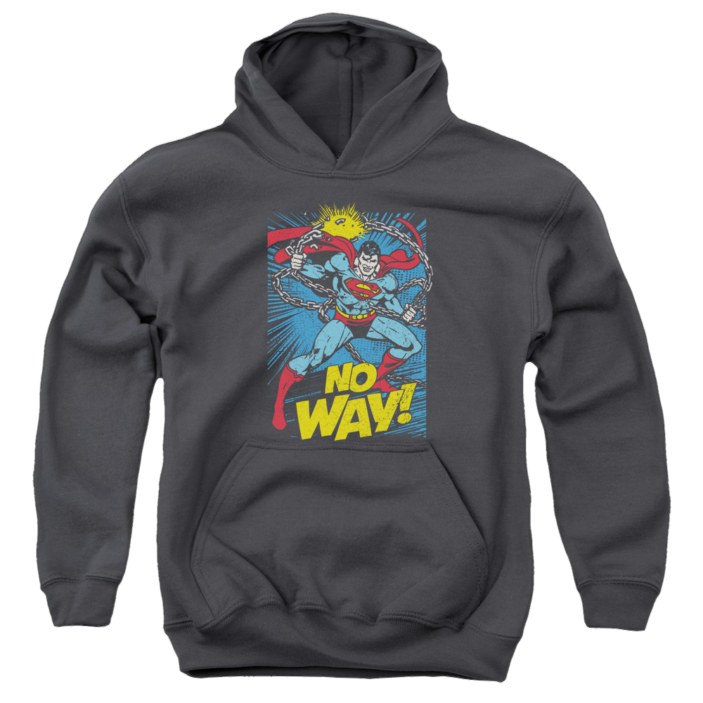 Superman No Way - Youth Hoodie Youth Hoodie (Ages 8-12) Superman   