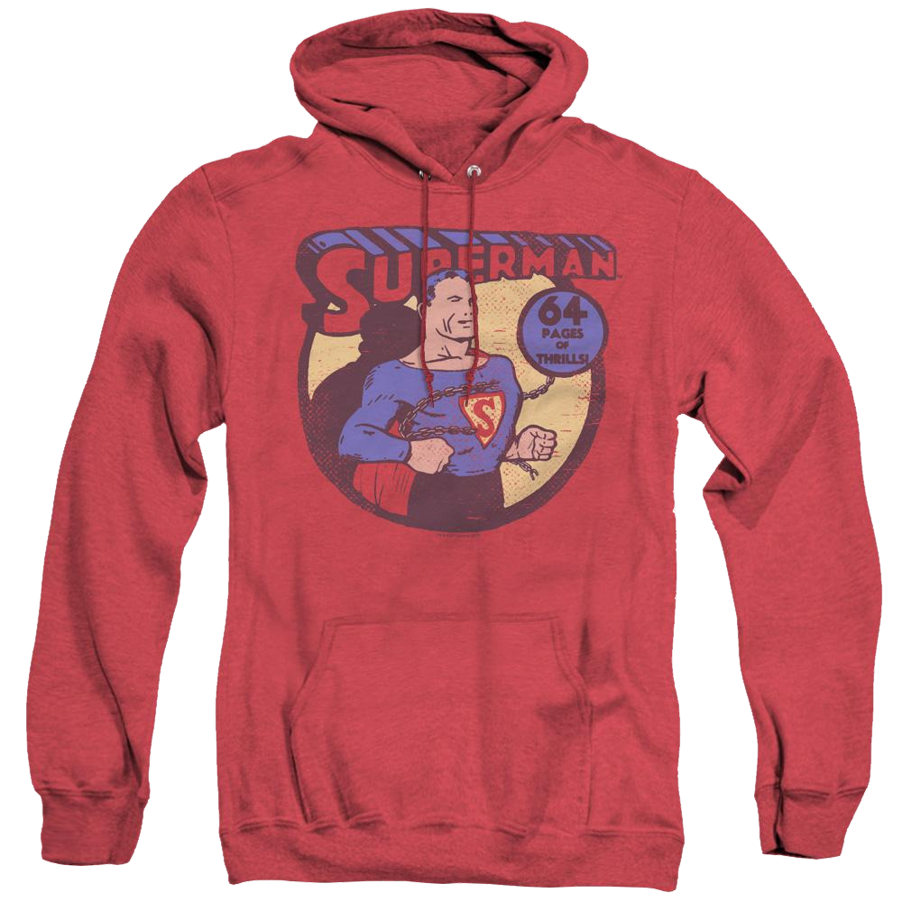 Superman 64 - Heather Pullover Hoodie Heather Pullover Hoodie Superman   