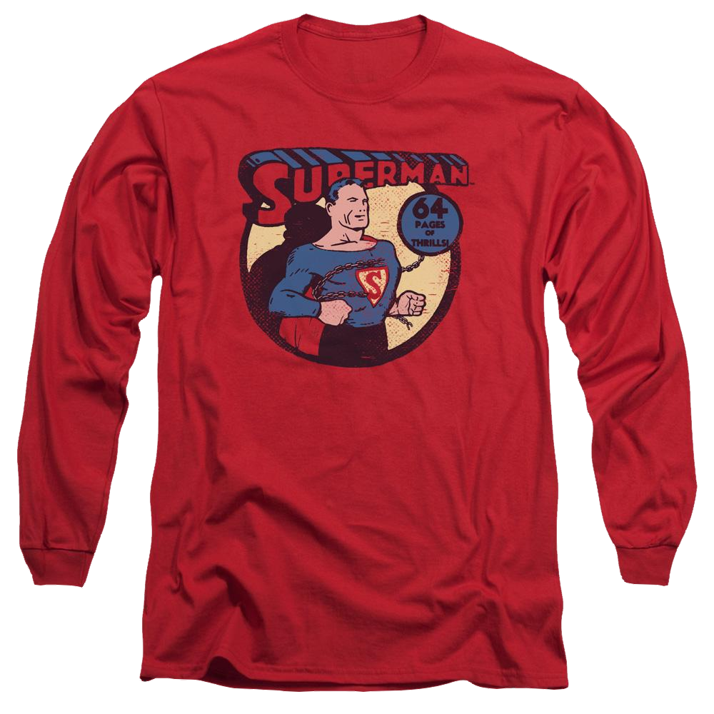 DC Comics Superman 64 - Men's Long Sleeve T-Shirt Men's Long Sleeve T-Shirt Superman   