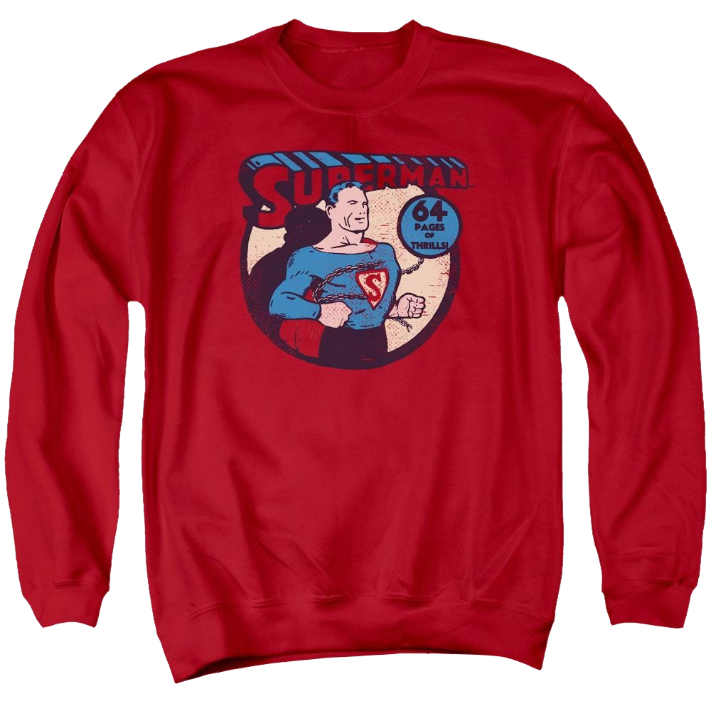 DC Comics Superman 64 - Men's Crewneck Sweatshirt Men's Crewneck Sweatshirt Superman   