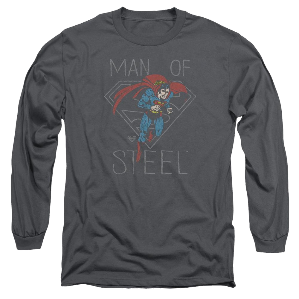 DC Comics Hardened Heart - Men's Long Sleeve T-Shirt Men's Long Sleeve T-Shirt Superman   