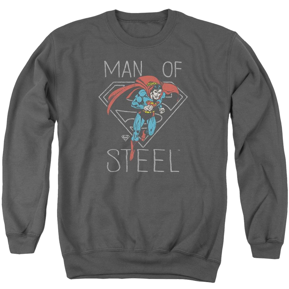 DC Comics Hardened Heart - Men's Crewneck Sweatshirt Men's Crewneck Sweatshirt Superman   