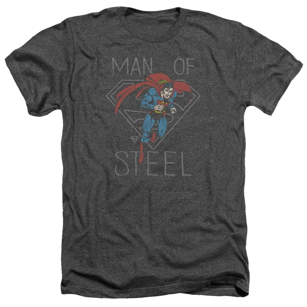 DC Comics Hardened Heart - Men's Heather T-Shirt Men's Heather T-Shirt Superman   
