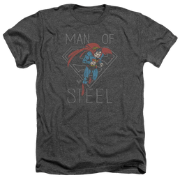 DC Comics Hardened Heart - Men's Heather T-Shirt Men's Heather T-Shirt Superman   