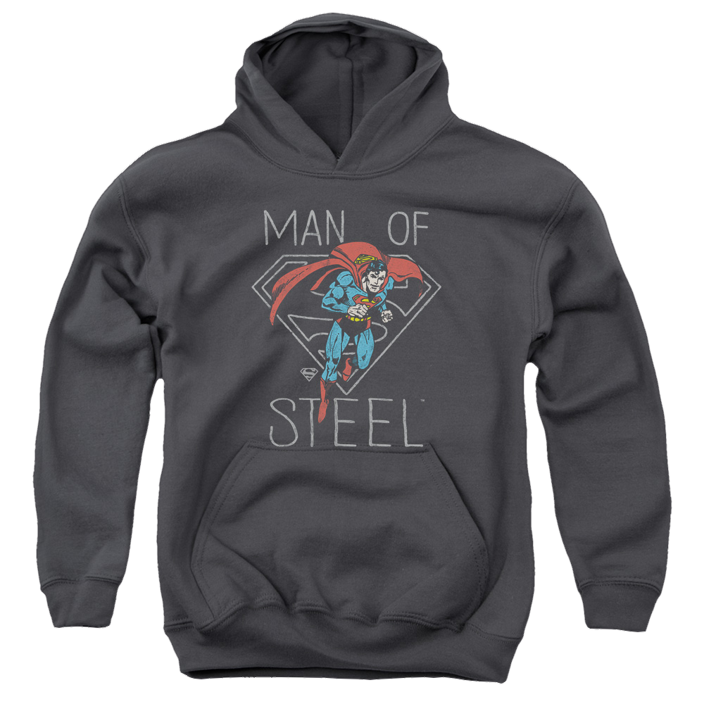 Superman Hardened Heart - Youth Hoodie Youth Hoodie (Ages 8-12) Superman   