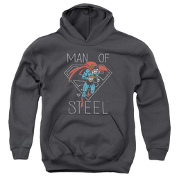 Superman Hardened Heart - Youth Hoodie Youth Hoodie (Ages 8-12) Superman   