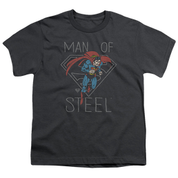 Superman Hardened Heart - Youth T-Shirt Youth T-Shirt (Ages 8-12) Superman   