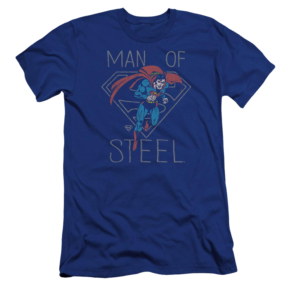 DC Comics Hardened Heart - Men's Premium Slim Fit T-Shirt Men's Premium Slim Fit T-Shirt Superman   