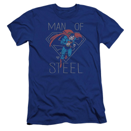 DC Comics Hardened Heart - Men's Premium Slim Fit T-Shirt Men's Premium Slim Fit T-Shirt Superman   