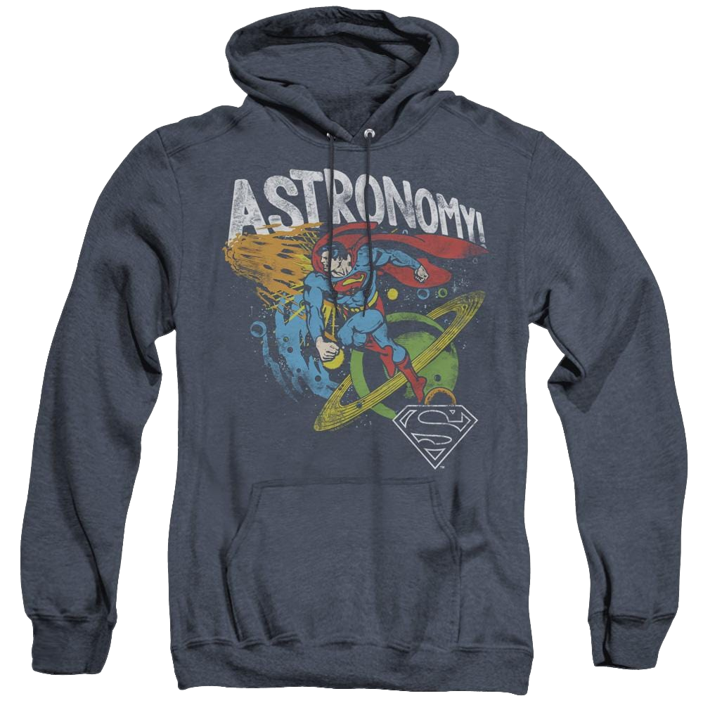 Superman Astronomy - Heather Pullover Hoodie Heather Pullover Hoodie Superman   