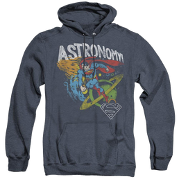 Superman Astronomy - Heather Pullover Hoodie Heather Pullover Hoodie Superman   