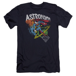 Dc Astronomy Premium Adult Slim Fit T-Shirt Men's Premium Slim Fit T-Shirt Superman   