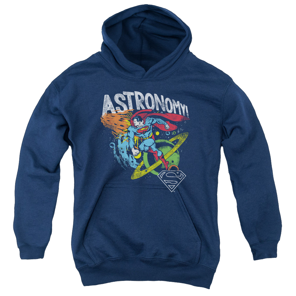 Superman Astronomy - Youth Hoodie Youth Hoodie (Ages 8-12) Superman   