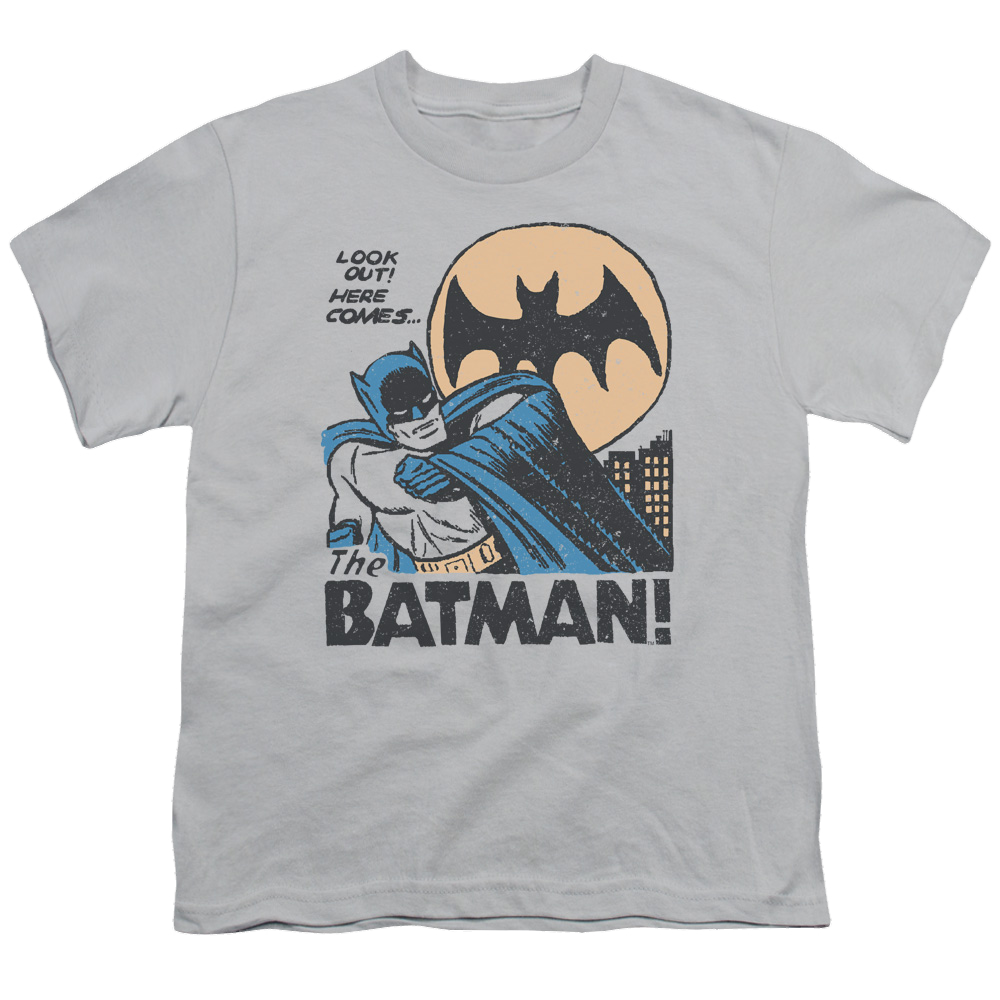 DC Batman Look Out - Youth T-Shirt Youth T-Shirt (Ages 8-12) Batman   
