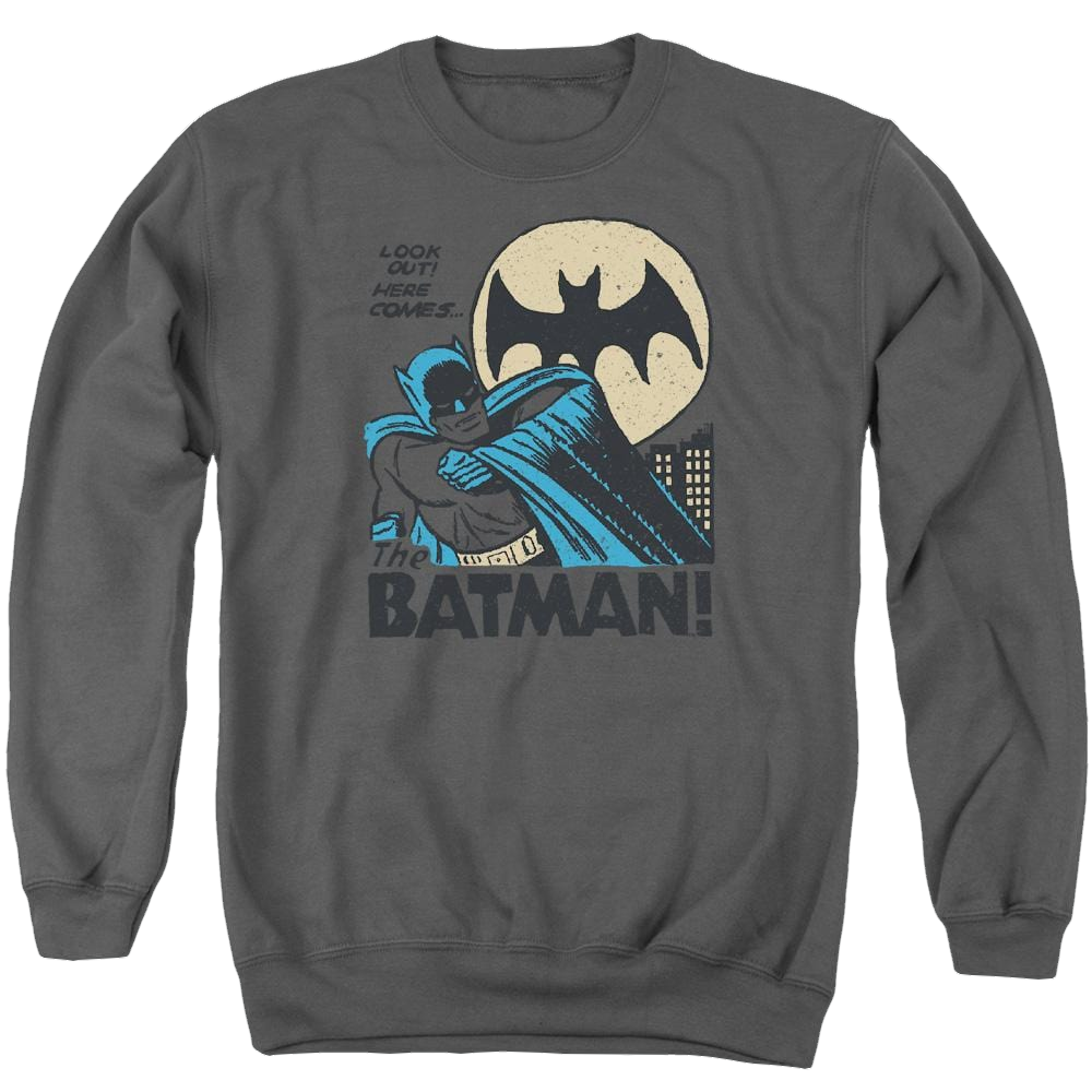 DC Comics Look Out - Men's Crewneck Sweatshirt Men's Crewneck Sweatshirt Batman   