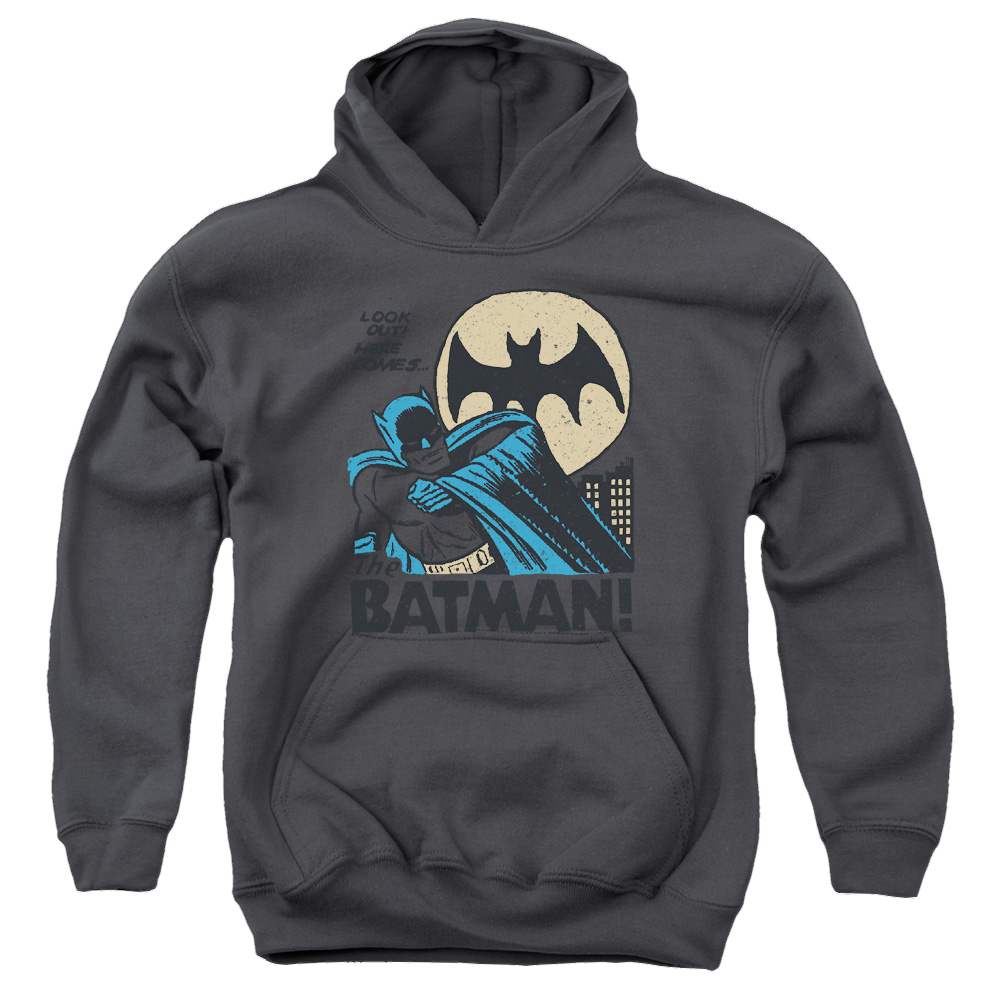DC Batman Dc Look Out - Youth Hoodie Youth Hoodie (Ages 8-12) Batman   