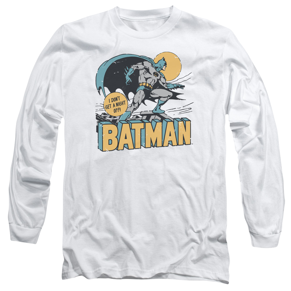 DC Comics Night Off - Men's Long Sleeve T-Shirt Men's Long Sleeve T-Shirt Batman   
