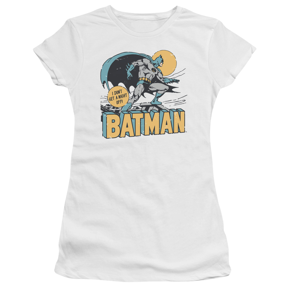 DC Comics Night Off - Juniors T-Shirt Juniors T-Shirt Batman   