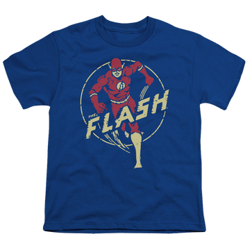 Royal youth t-shirt for ages 8 to 12 with Flash Comics graphic