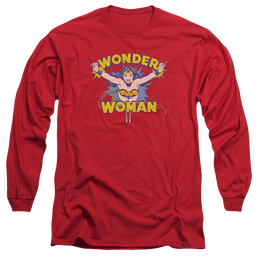 DC Comics Flying Through - Men's Long Sleeve T-Shirt Men's Long Sleeve T-Shirt Wonder Woman   