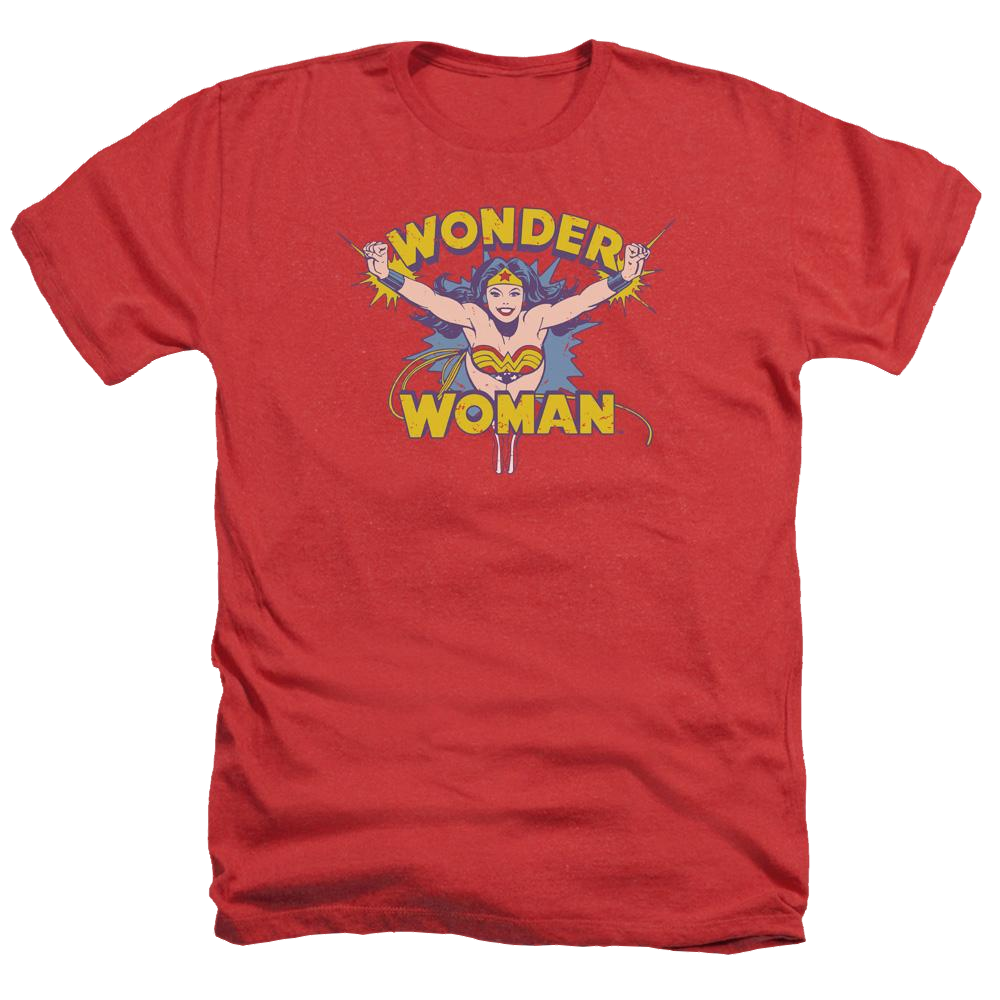 DC Comics Flying Through - Men's Heather T-Shirt Men's Heather T-Shirt Wonder Woman   