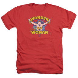 DC Comics Flying Through - Men's Heather T-Shirt Men's Heather T-Shirt Wonder Woman   