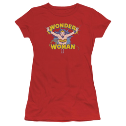 DC Comics Flying Through - Juniors T-Shirt Juniors T-Shirt Wonder Woman   