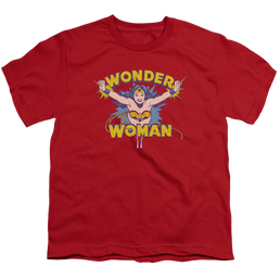 Wonder Woman Flying Through - Youth T-Shirt Youth T-Shirt (Ages 8-12) Wonder Woman   