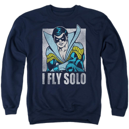 DC Comics Fly Solo - Men's Crewneck Sweatshirt Men's Crewneck Sweatshirt Nightwing   