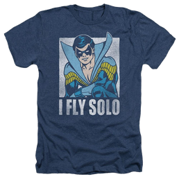 DC Comics Fly Solo - Men's Heather T-Shirt Men's Heather T-Shirt Nightwing   