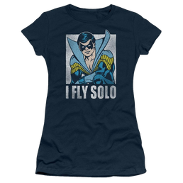 DC Comics Fly Solo - Juniors T-Shirt Juniors T-Shirt Nightwing   